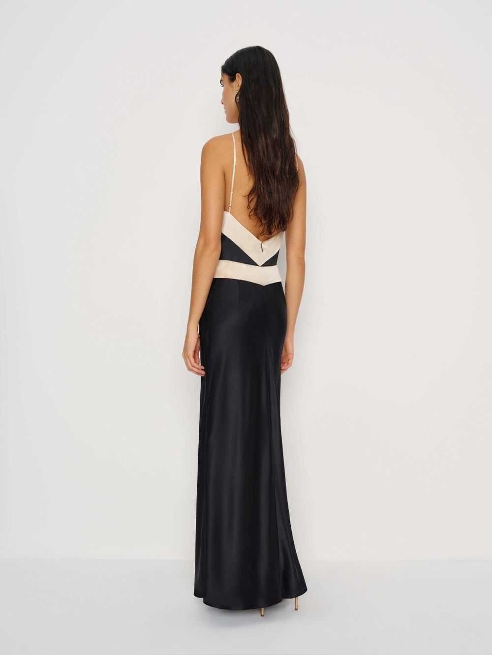 Reformation Jillian Silk Dress Black - Size 2 - Picture 2 of 5